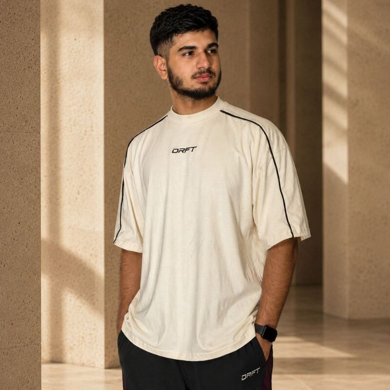 Drft Contrast Piped Oversized T-Shirt